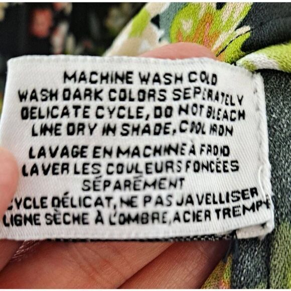 Walter Baker Long Sleeve Floral Dress Black Small - Picture 5 of 6